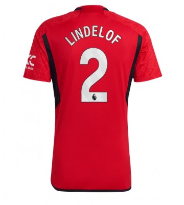Manchester United Victor Lindelof #2 Koszulka Podstawowych 2023-24 Krótki Rękaw